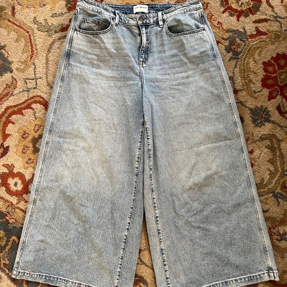 Lane Bryant Wide Leg Statement Jeans - Picture 1 of 6